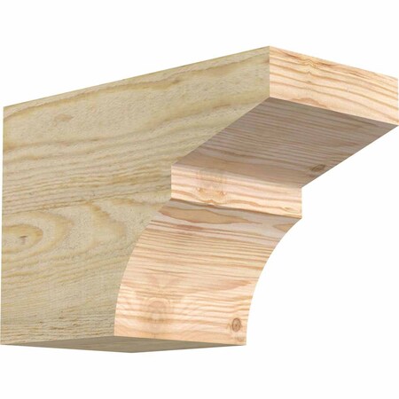 Ekena Millwork Monterey Rough Sawn Rafter Tail, Douglas Fir, 6"W x 8"H x 12"L RFT06X08X12MON00RDF